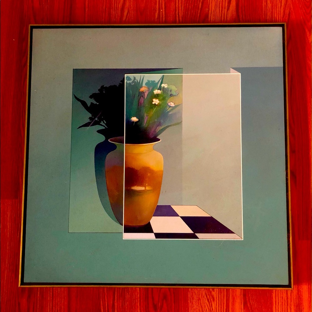 Original Vintage Acrylic on Canvas Painting